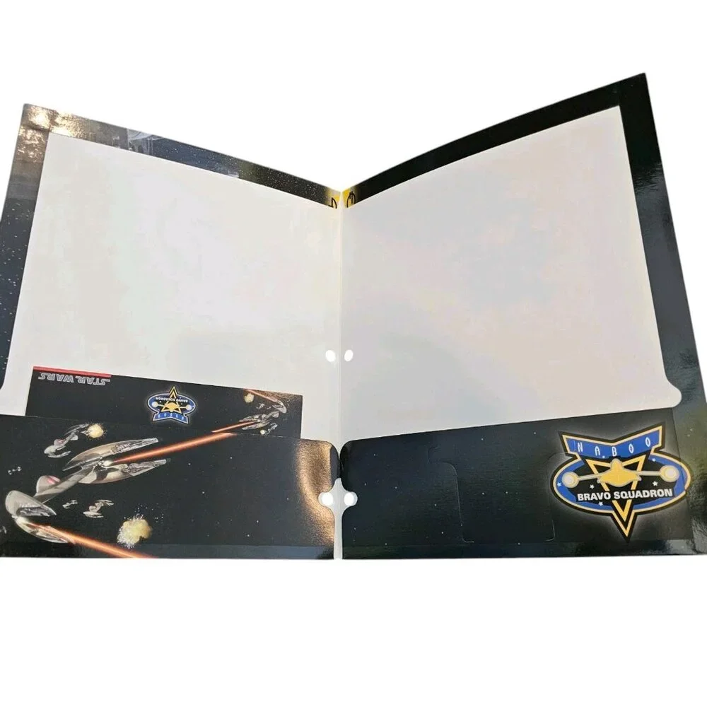 Lot Of Star Wars 90s Y2K 2 Pocket Folders NEW Naboo Episode‎ 1 Jedi Set Of 4